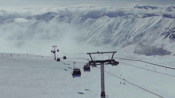 გუდაური, დახურული საბაგირო, საერთო ხედი