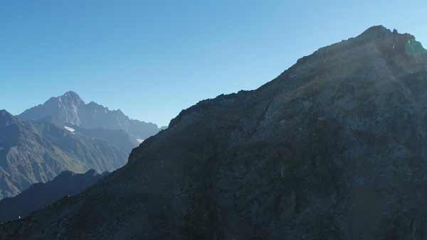 მესტია, თეთნულდი, საერთო ხედი მთების