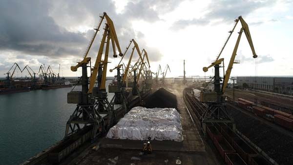 ფოთის პორტი, ხედი დრონიდან