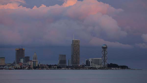ბათუმის ხედი, გვიანი საღამო