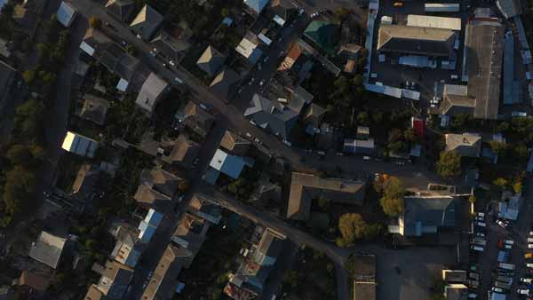 ძველი გორი, ზედხედი დრონიდან