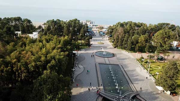 ბათუმის ბულვარი, ხედი დრონიდან