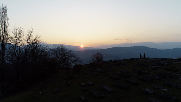 ცაგერის მიდამო, მზის ჩასვლა