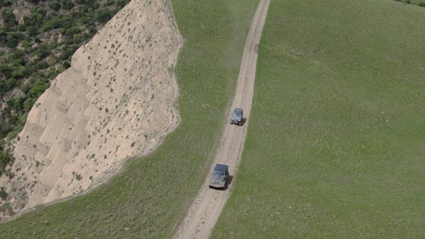 ორი მანქანა, ვაშლოვანის პარკში