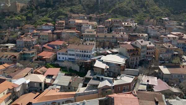 კალაუბანი, ზედხედი დრონიდან