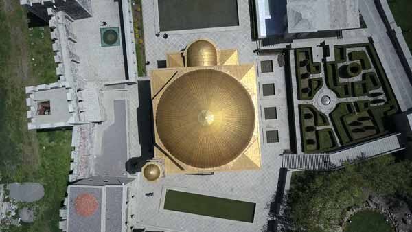 რაბათის ეზო, ზედხედი დრონიდან