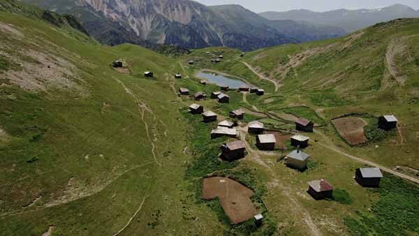 შუამთის ტბები, აჭარა, ხედი დრონიდან