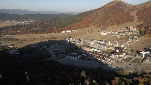 ბაკურიანი, ქალაქის ზედხედი დრონიდან