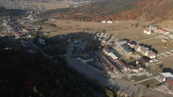 ბაკურიანი, ქალაქის ზედხედი დრონიდან