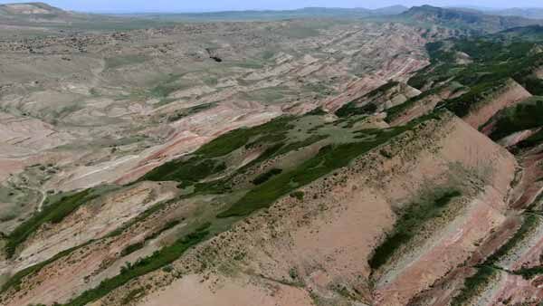დავით გარეჯის, საერთო ხედი, უდაბნო, წითელი კლდეები