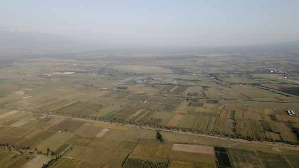 ალაზნის ველი, საერთო ხედი დრონიდან