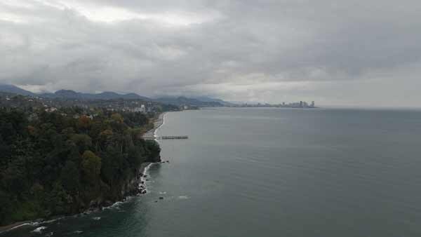 სანაპირო, მწვანე კონცხის პლაჟი, ზამთარი