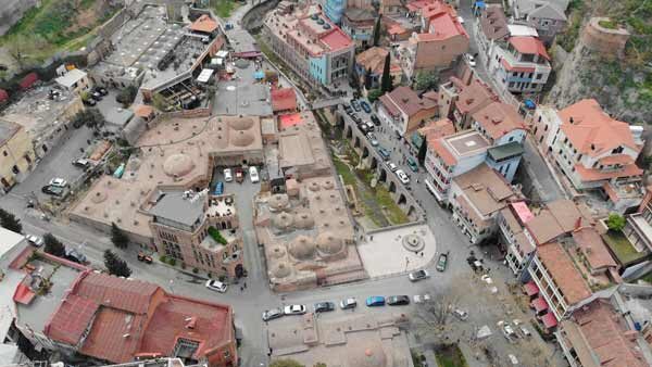 აბანოთუბანი, ზედხედი დრონიდან