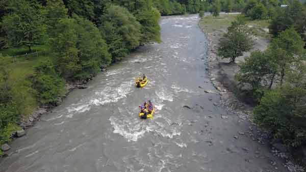 ჯომარდობა, რაფტინგი, 2 ნავი, გუნდური ჯომარდობა