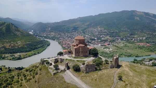 ჯვრის მონასტერი, ხედი დრონიდან