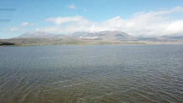 ფარავნის ტბა, ხედი დრონიდან