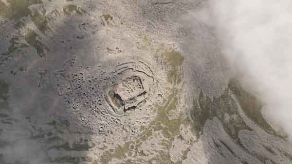 აბულის ციხე, ზედხედი