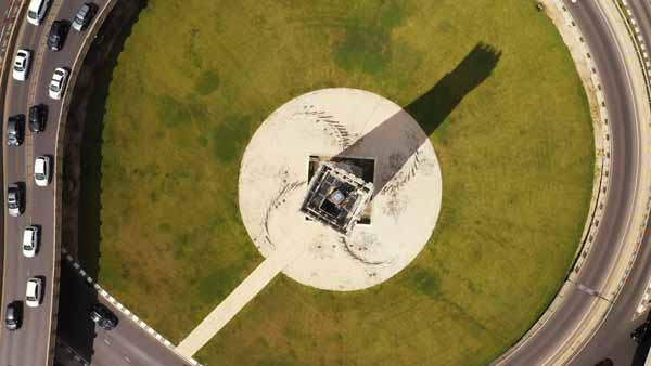 გმირთა მოედანი, ზედხედი, თბილისი