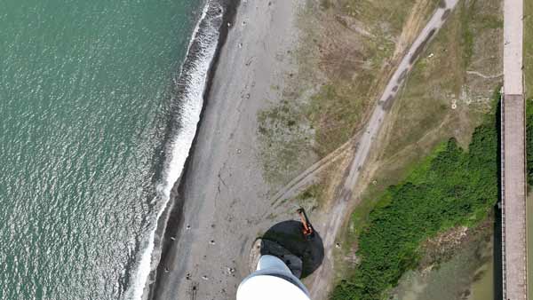 ანაკლიის სანაპირო,ზედხედი დრონიდან