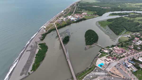 ანაკლიის სანაპირო, ხედი ზღვიდან