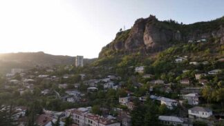 ქალაქის ხედი დრონიდან, ჭიათურა