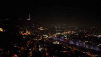 მზის ჩასვლა, თბილისი, ძველი თბილისი საღამო