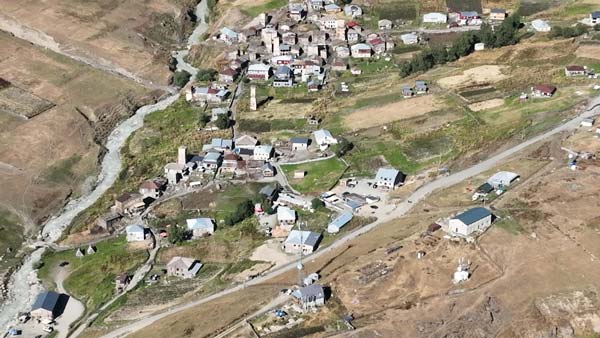 დრონით გადაღებული უშგული