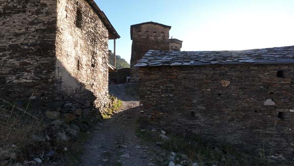 სვანეთი, საღამო, სოფელი უშგული