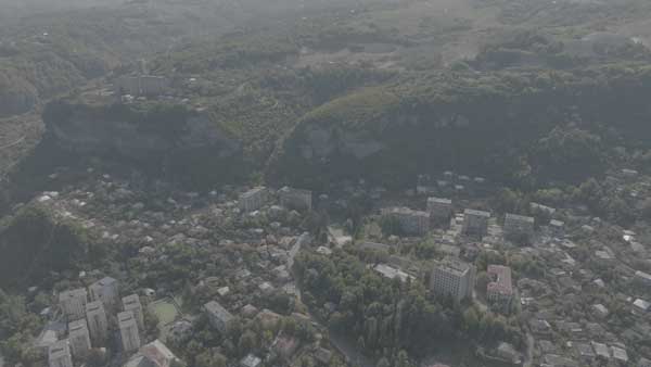 ჭიათურა ხედი დრონიდან