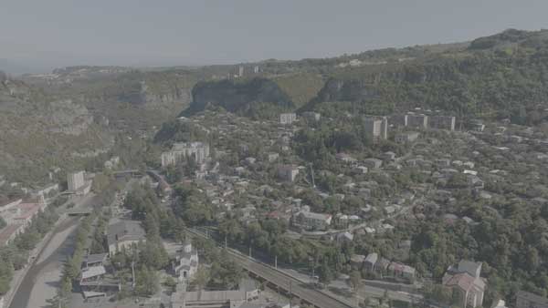 ჭიათურა ხედი დრონიდან