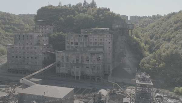 ჭიათურა ხედი დრონიდან